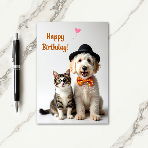 Playful Pet Birthday Card