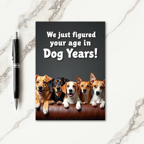 Playful Puppy Sofa Card