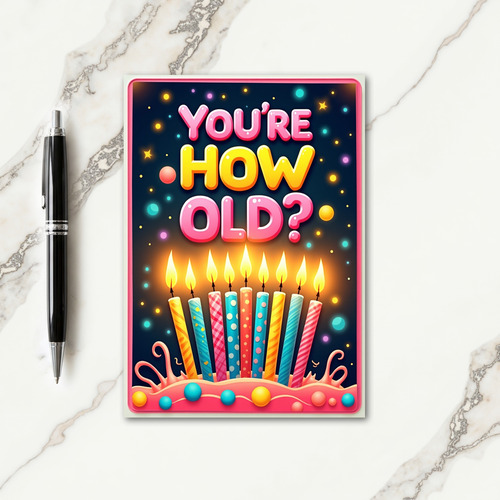 Playful Question Candle Card