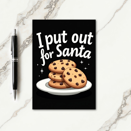 Playful Santa Treat Card