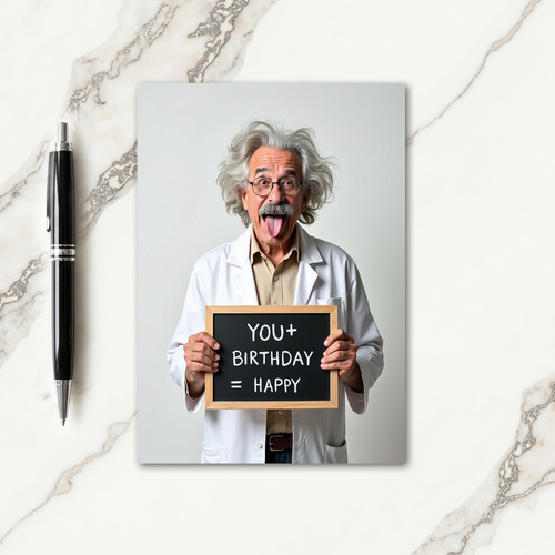 Playful Scientist Birthday Card