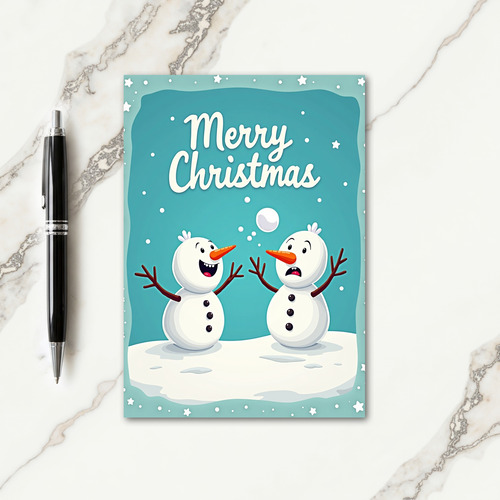 Playful Snowmen Card