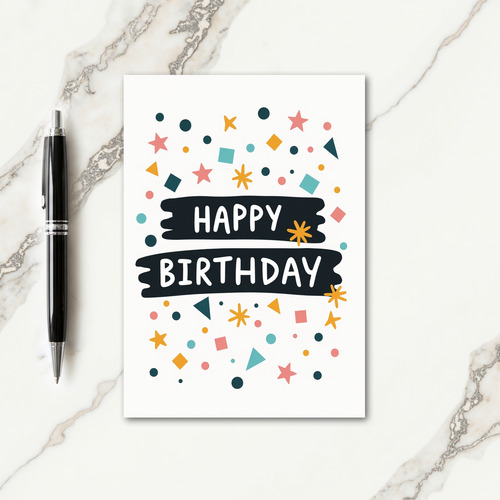 Playful Stars Birthday Card