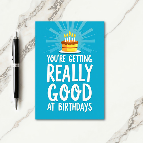Playful Text Birthday Card