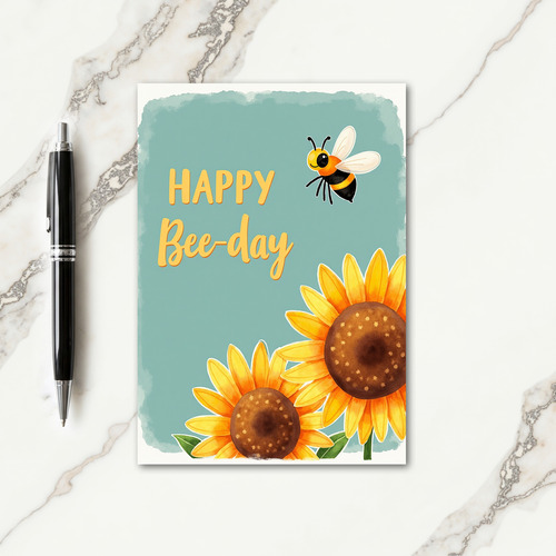 Playful Watercolor Birthday Card