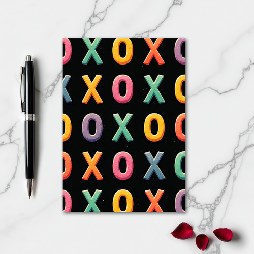 Playful Xo Pattern Card