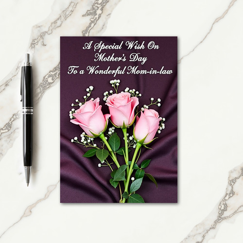 Plum Backdrop Mothers Day Card