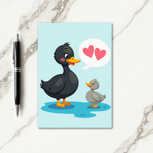 Plum Bird Mothers Day Love Card
