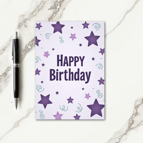 Plum Birthday Card