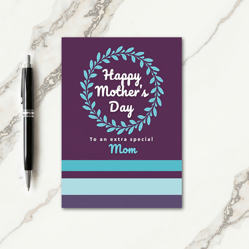 Plum Botanical Mom Card