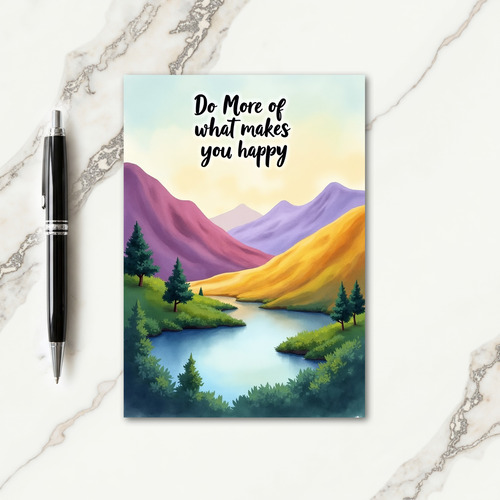 Plum Gold Birthday Card