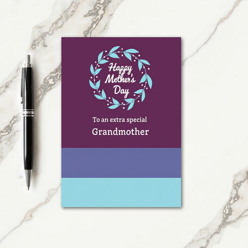 Plum Grandmothers Day Card