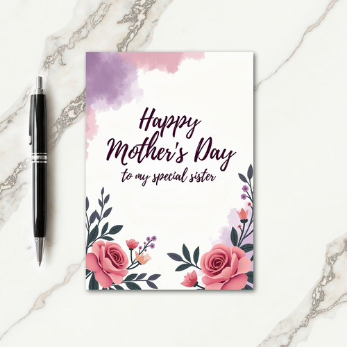 Plum Sister Mothers Day Card