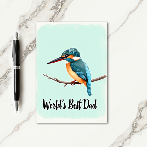 Plumed Bird Sweet Fathers Day Card