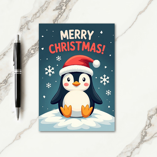 Plump Bird Christmas Card