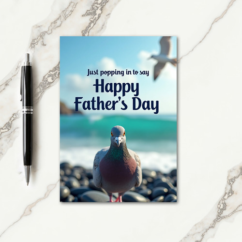 Plump Pigeon Fathers Day Card