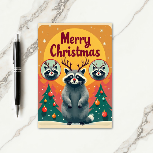 Plush Animal Christmas Card