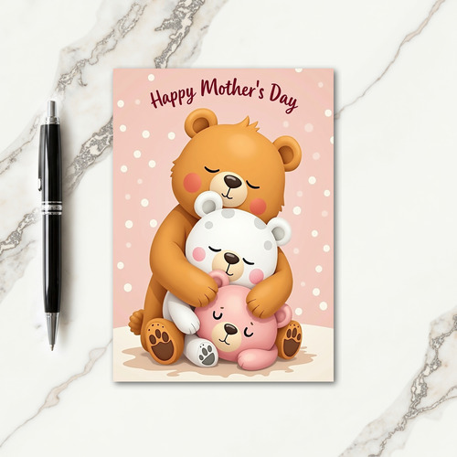 Plush Animal Mothers Day Card