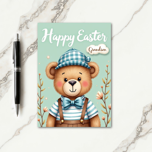 Plush Bear Celebration Card