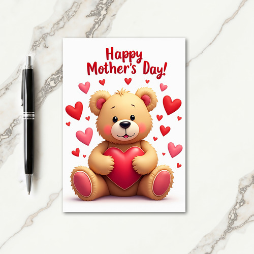 Plush Bear Love Card