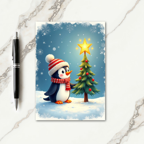 Plush Bird Christmas Card thumbnail