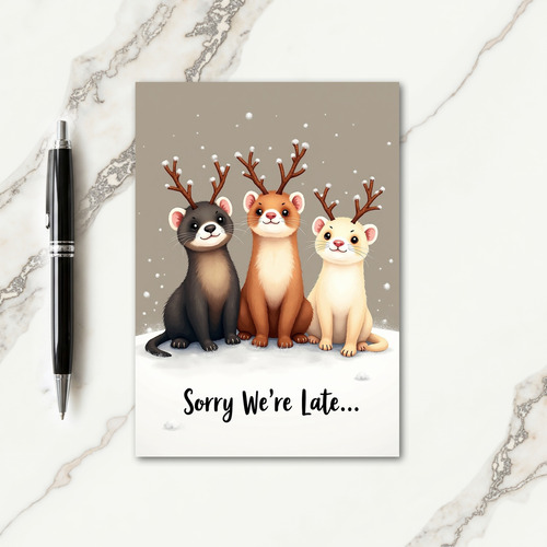 Plush Creatures Christmas Card