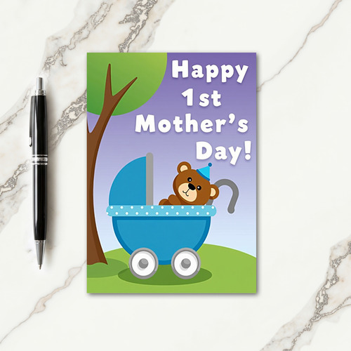 Plush First Mothers Day Scene Card