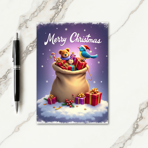 Plush Friends Christmas Card thumbnail