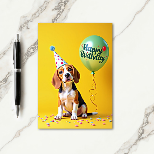 Plush Pup Birthday Card