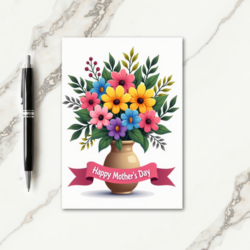 Polished Floral Bouquet Card