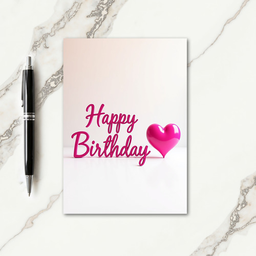 Polished Heart Birthday Card