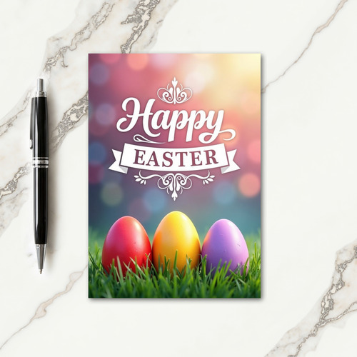 Polished Ovals Easter Card