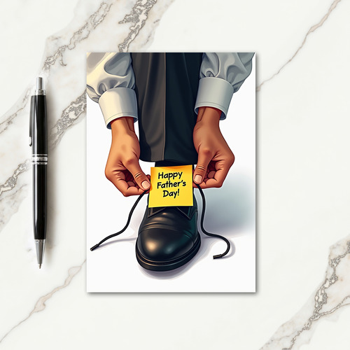 Polished Shoe Fathers Day Card