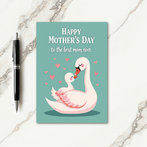 Polka Dot Aquatic Birds Card