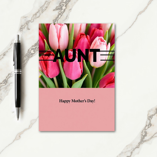 Polka Dot Aunt Happy Mothers Day Card