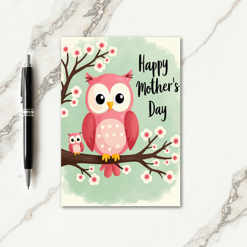 Polka Dot Avian Family Card