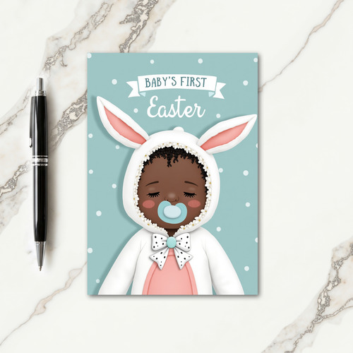 Polka Dot Baby Arrival Card