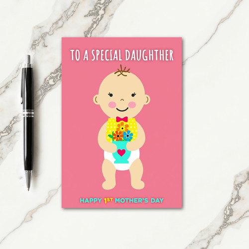 Polka Dot Baby Girl Card