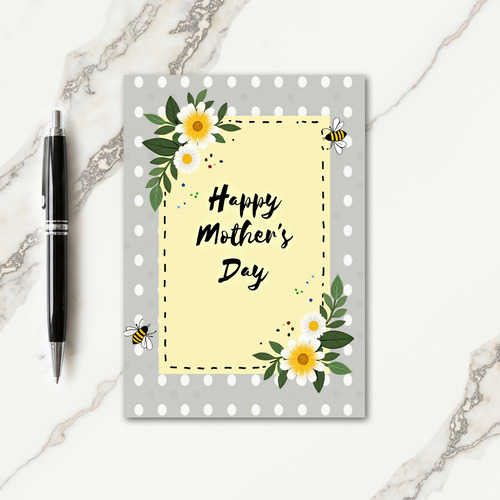 Polka Dot Background Card