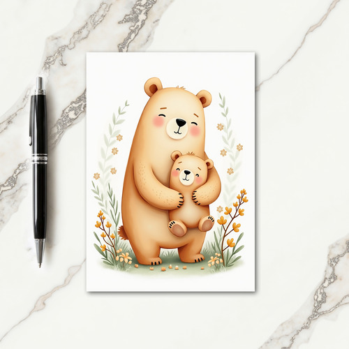 Polka Dot Bear Hug Card