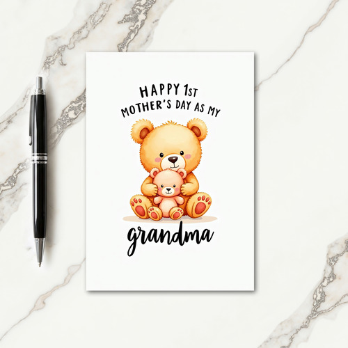 Polka Dot Bears Love Card
