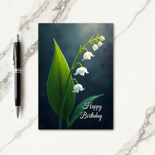 Polka Dot Bell Bloom Card