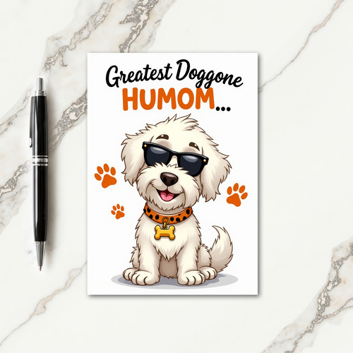 Polka Dot Best Humom Card