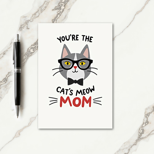 Polka Dot Best Mom Card