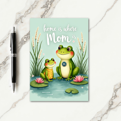 Polka Dot Best Mom Ever Card