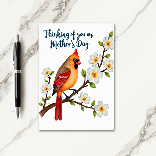 Polka Dot Bird Spring Card