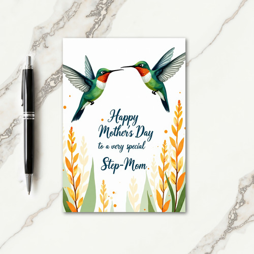 Polka Dot Birds Greeting Card