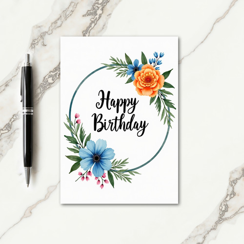 Polka Dot Birthday Bloom Card