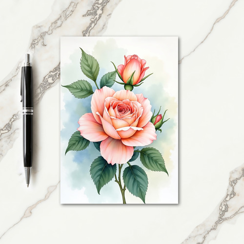 Polka Dot Blooming Flower Card