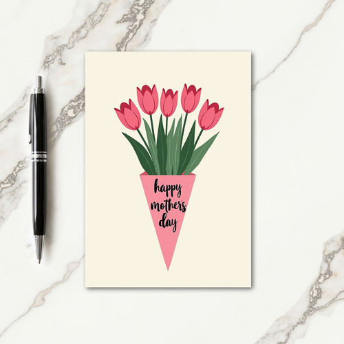 Polka Dot Blooms Greeting Card